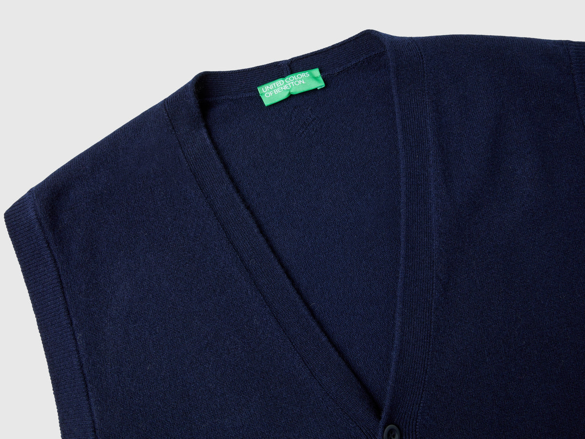 Gilet in pura lana Merino