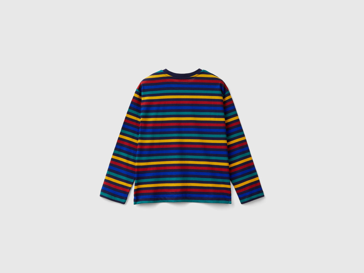 T-shirt a righe 100% cotone
