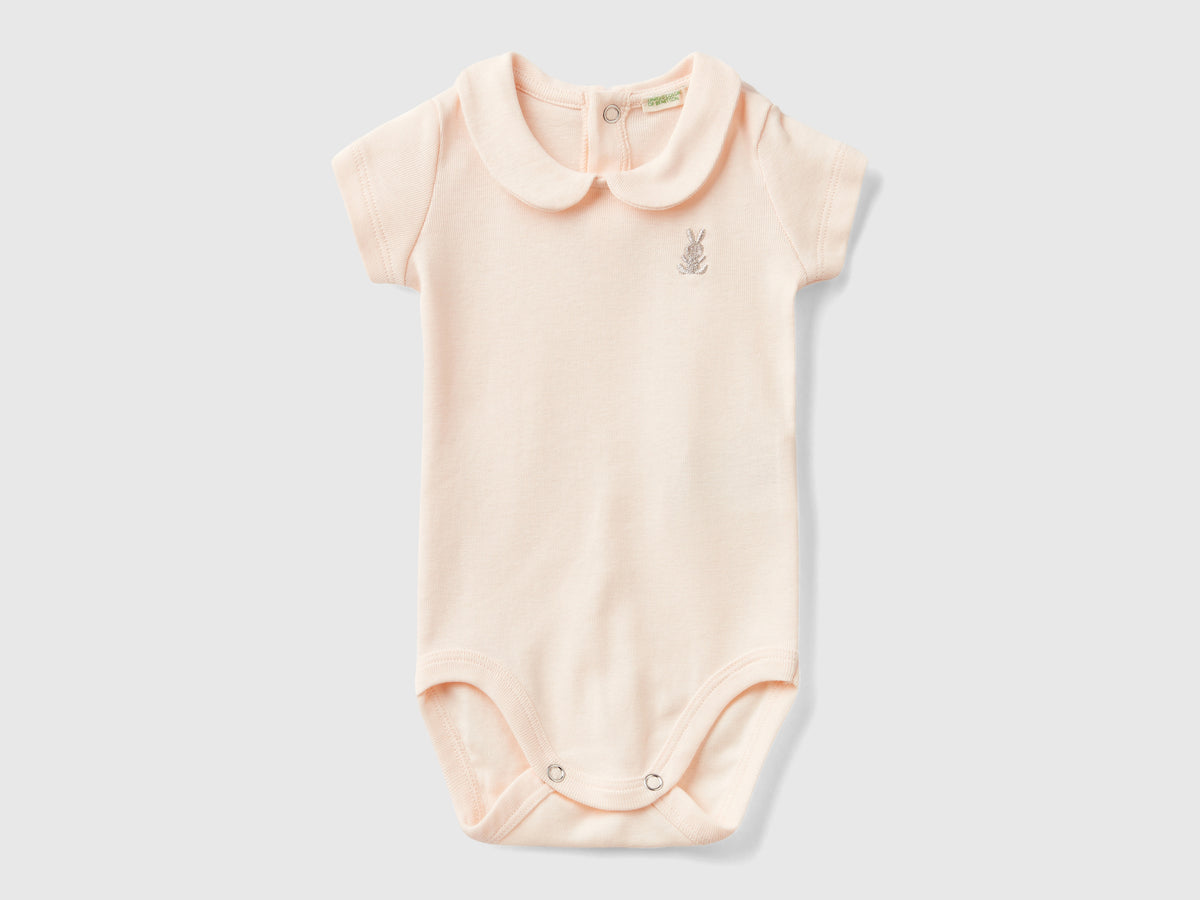 Body con colletto in cotone biologico
