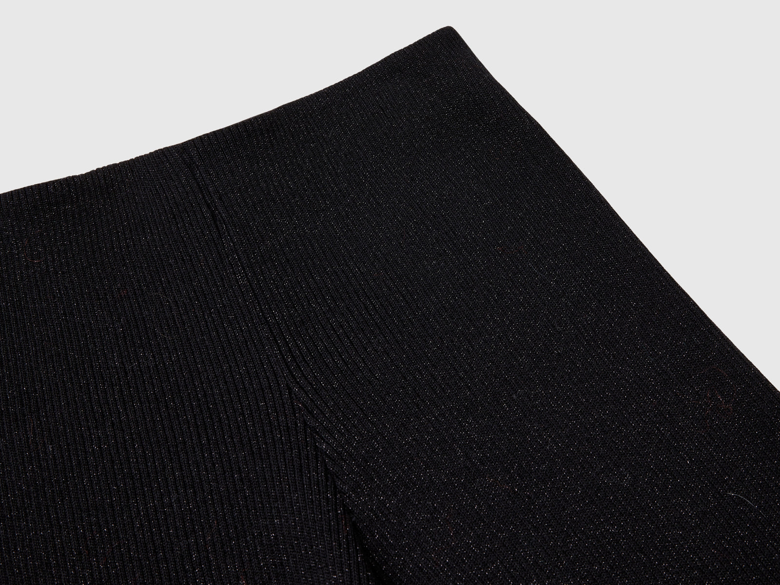 Pantaloni palazzo con lurex da donna nero 3 | Benetton Outlet