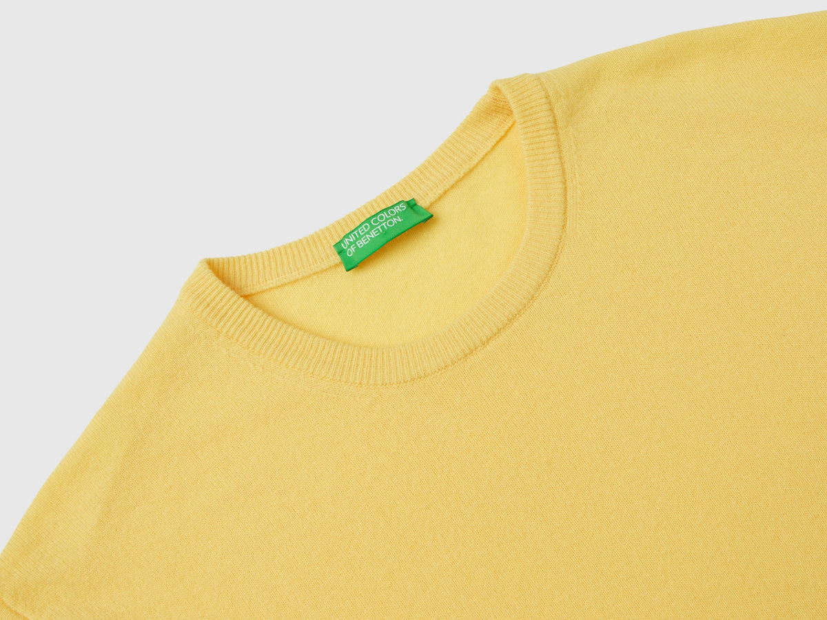 Maglia girocollo in pura lana Merino