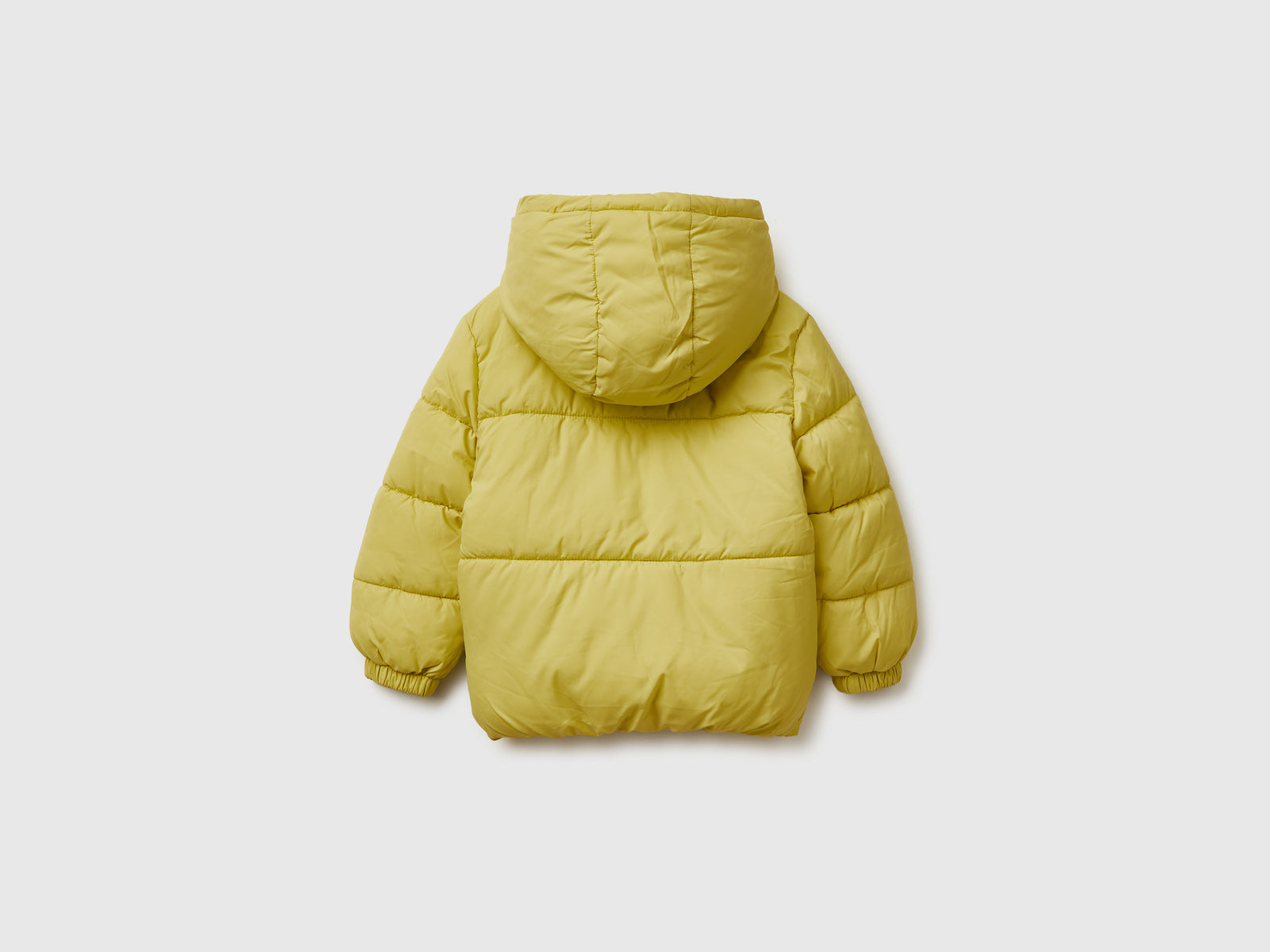Giubbotto con interno orsetto da bimbo giallo 2 | Benetton Outlet