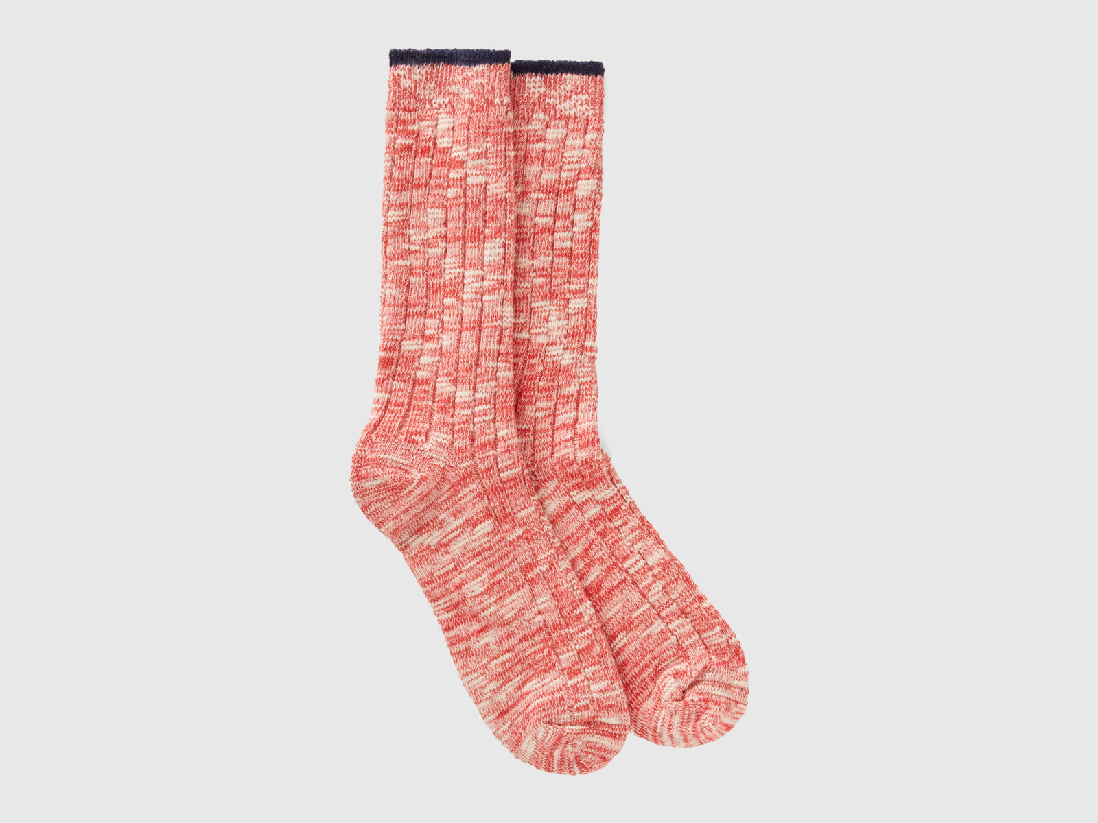 Calzini in misto cotone stretch da uomo rosso | Benetton Outlet