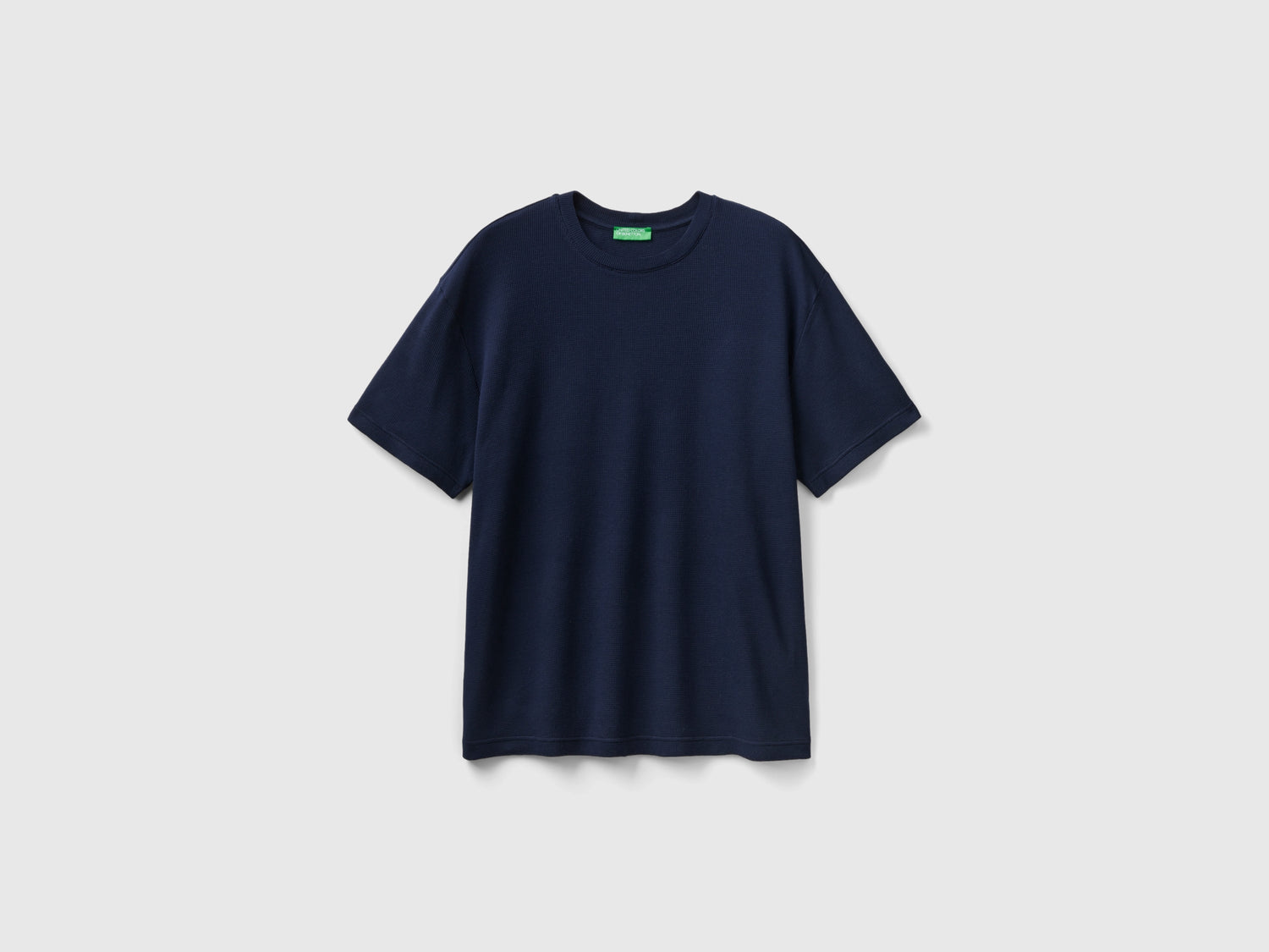 Maglietta relaxed fit da uomo blu scuro | Benetton Outlet