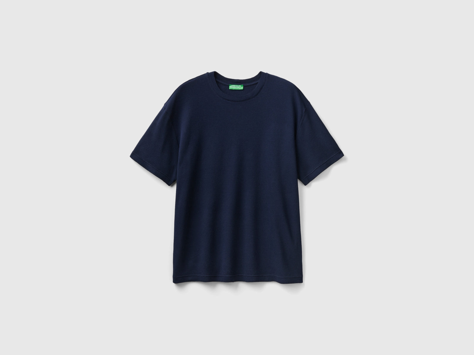 Maglietta relaxed fit da uomo blu scuro | Benetton Outlet