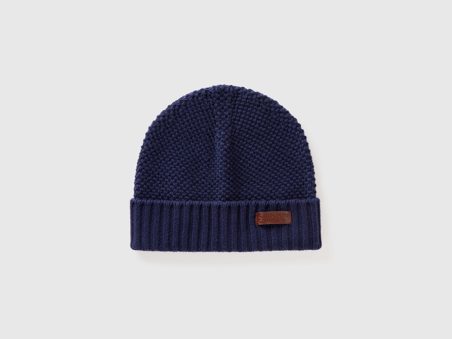 Cappello in misto lana da uomo blu scuro | Benetton Outlet