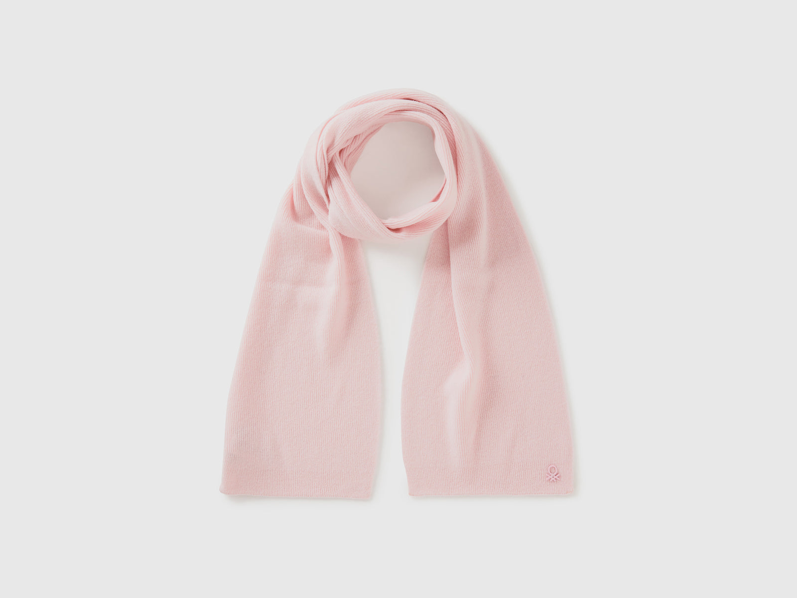 Sciarpa in misto lana da bambino rosa | Benetton Outlet