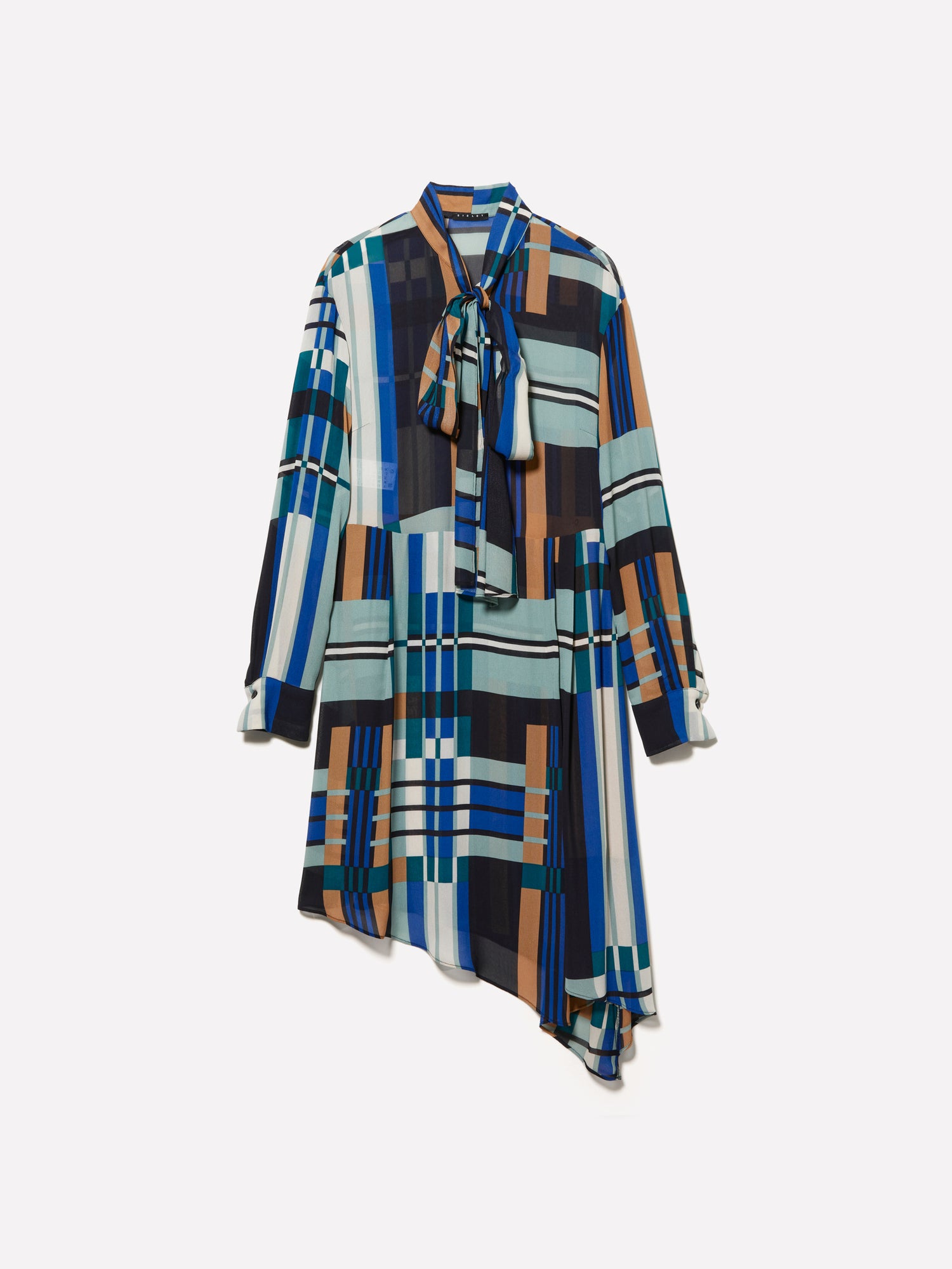 Chemisiere stampato asimmetrico da donna multi-color | Sisley Outlet