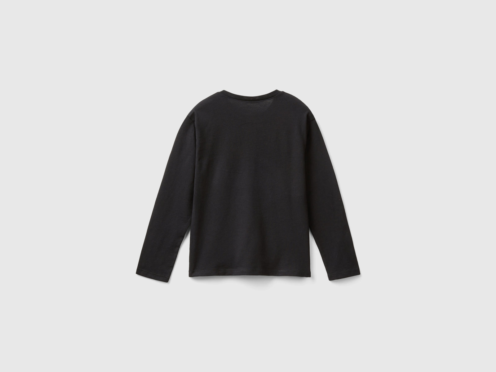 Maglietta con logo in strass da bambina nero 2 | Benetton Outlet