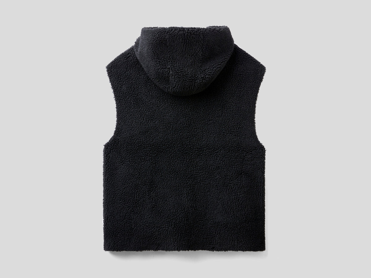 Gilet reversibile con cappuccio