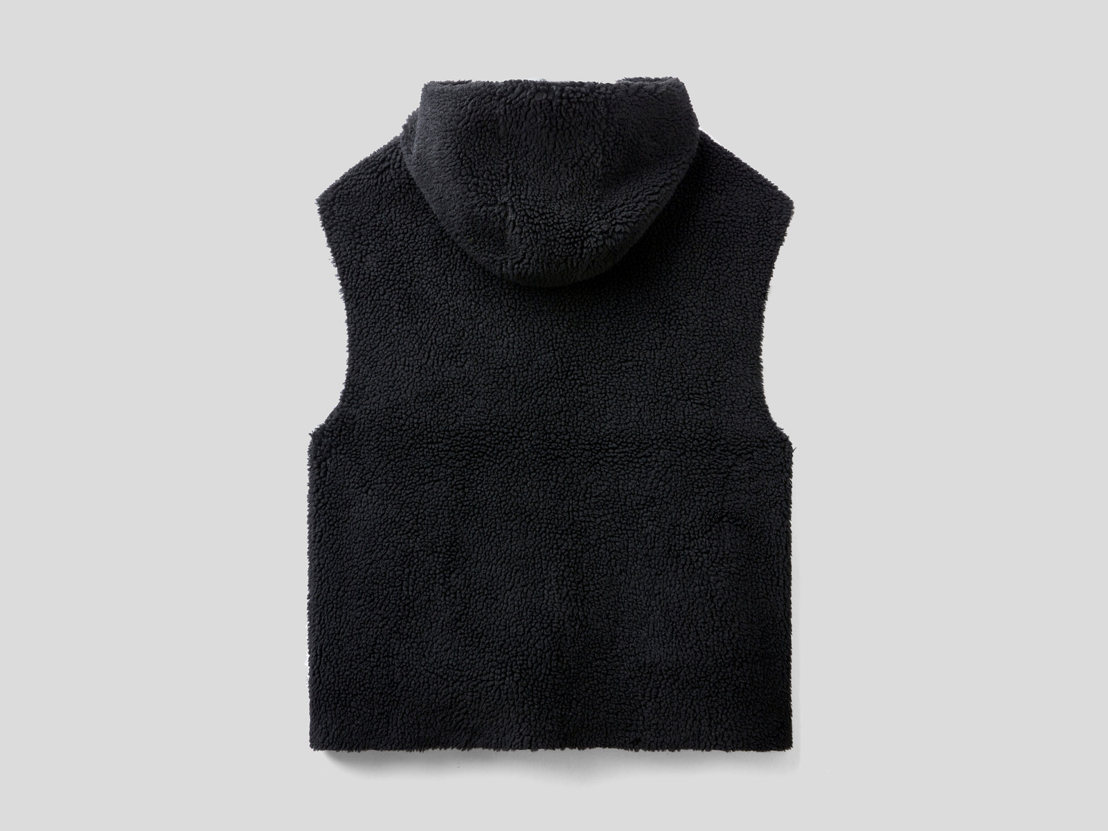 Gilet reversibile con cappuccio da donna nero 2 | Benetton Outlet
