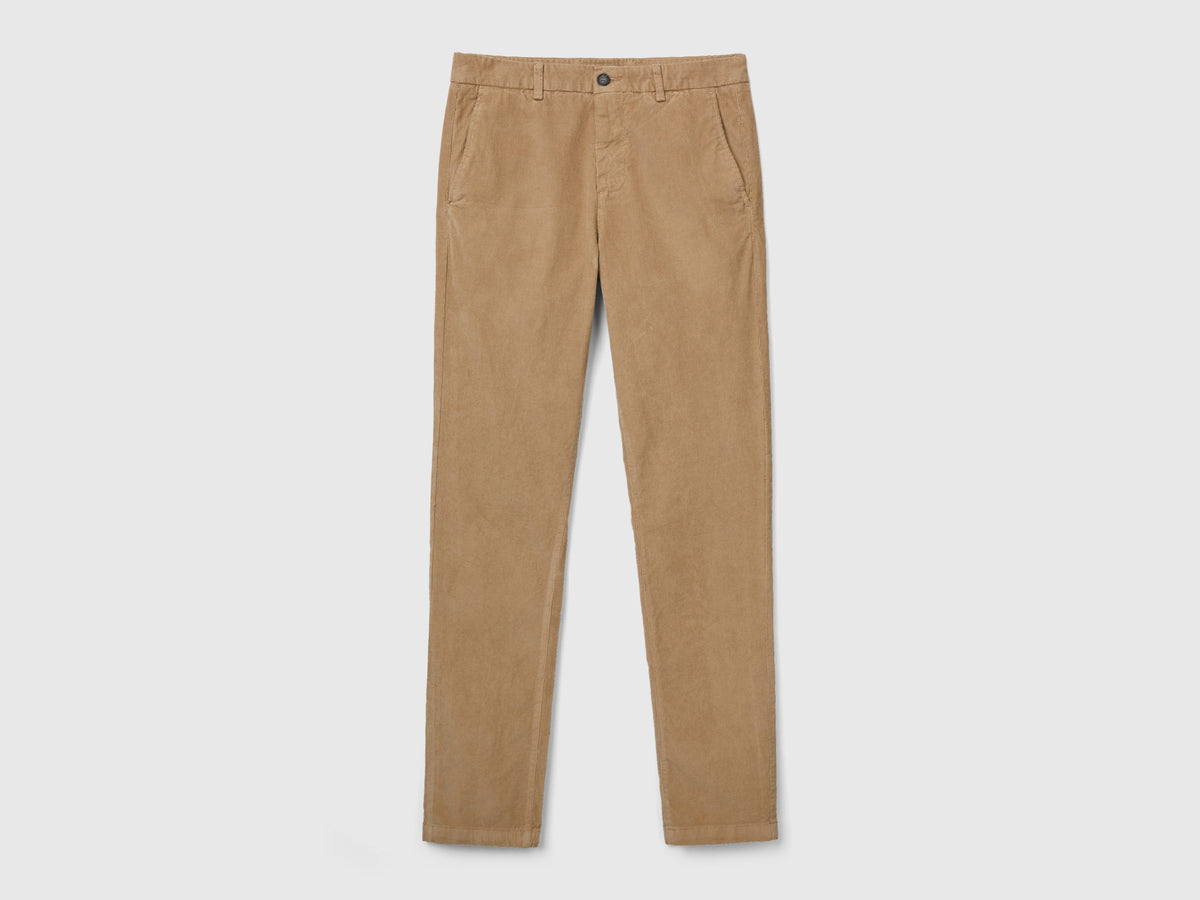 Pantaloni in velluto stretch