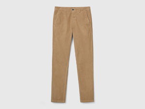 Pantaloni in velluto stretch