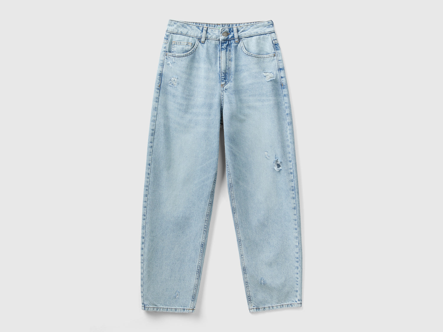 Jeans balloon fit da donna azzurro | Benetton Outlet