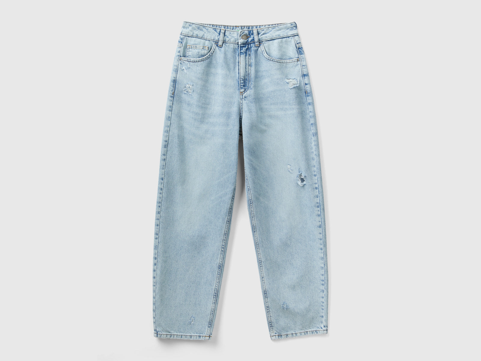 Jeans balloon fit da donna azzurro | Benetton Outlet