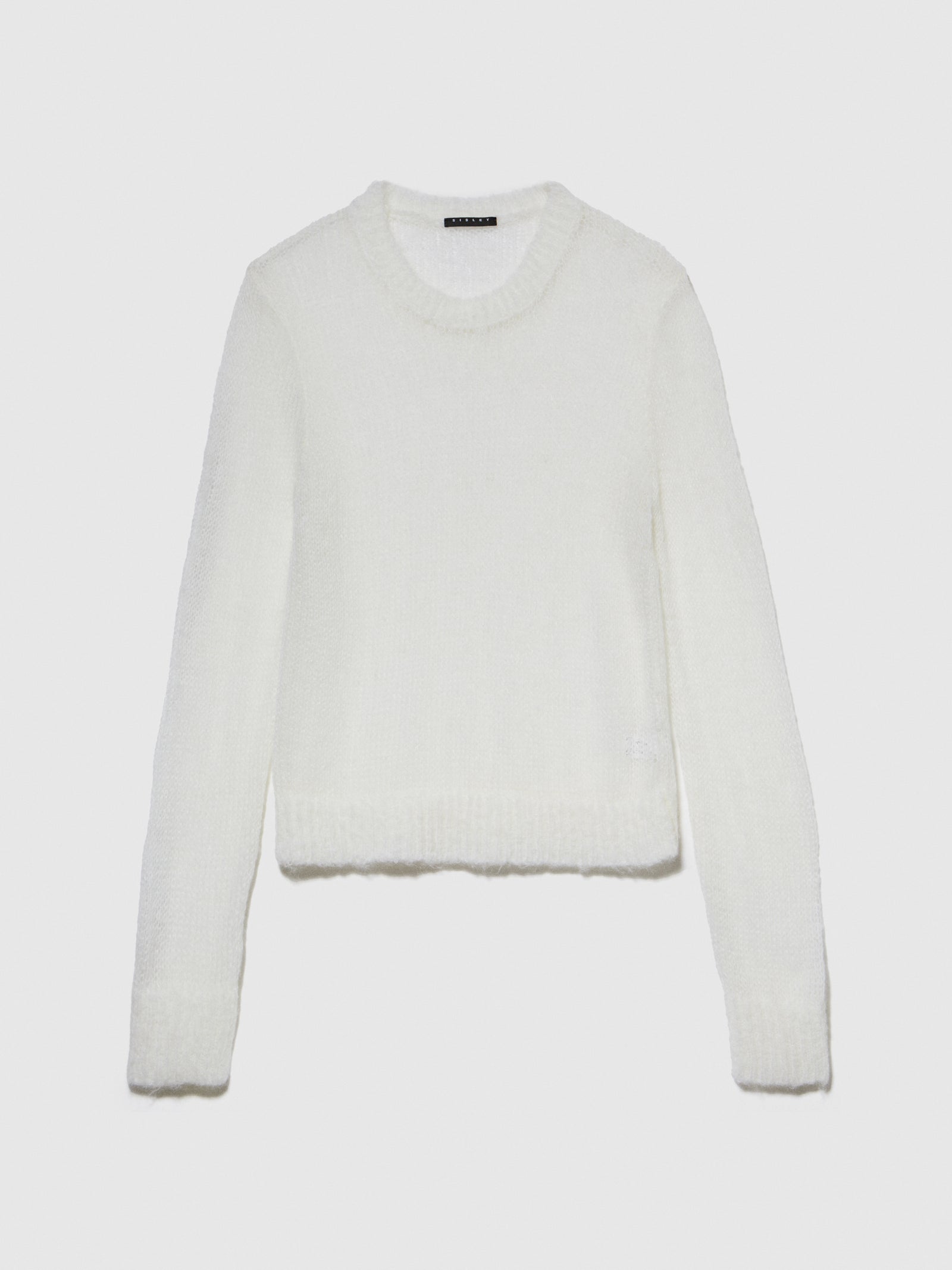 Maglia regular fit da donna bianco | Sisley Outlet