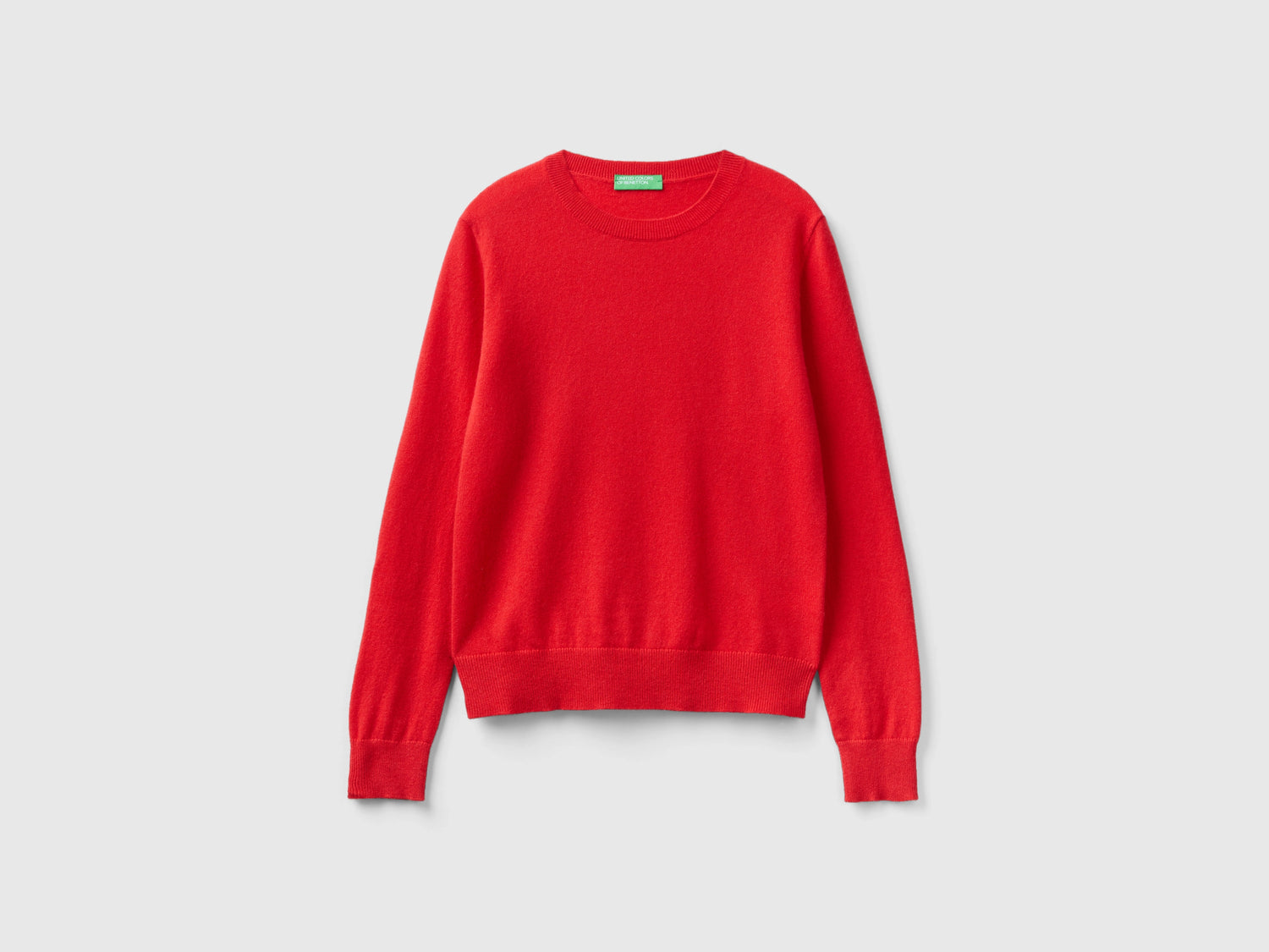 Maglioncino in puro cashmere da donna rosso corallo | Benetton Outlet