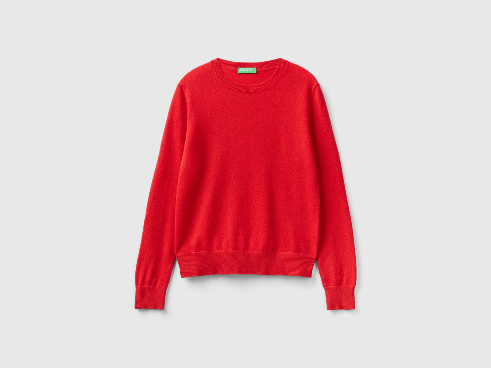 Maglioncino in puro cashmere da donna rosso corallo | Benetton Outlet
