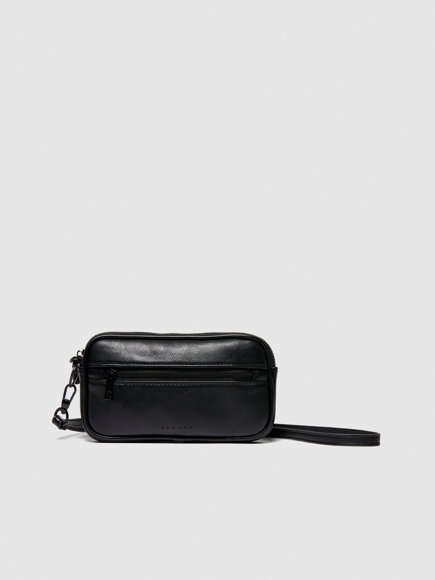 Porta cellulare con cordoncino da uomo nero | Sisley Outlet