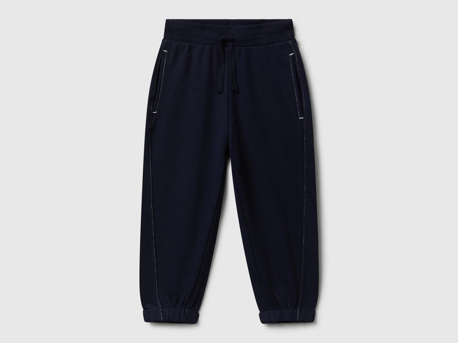 Joggers 100% cotone da bimbo blu scuro | Benetton Outlet