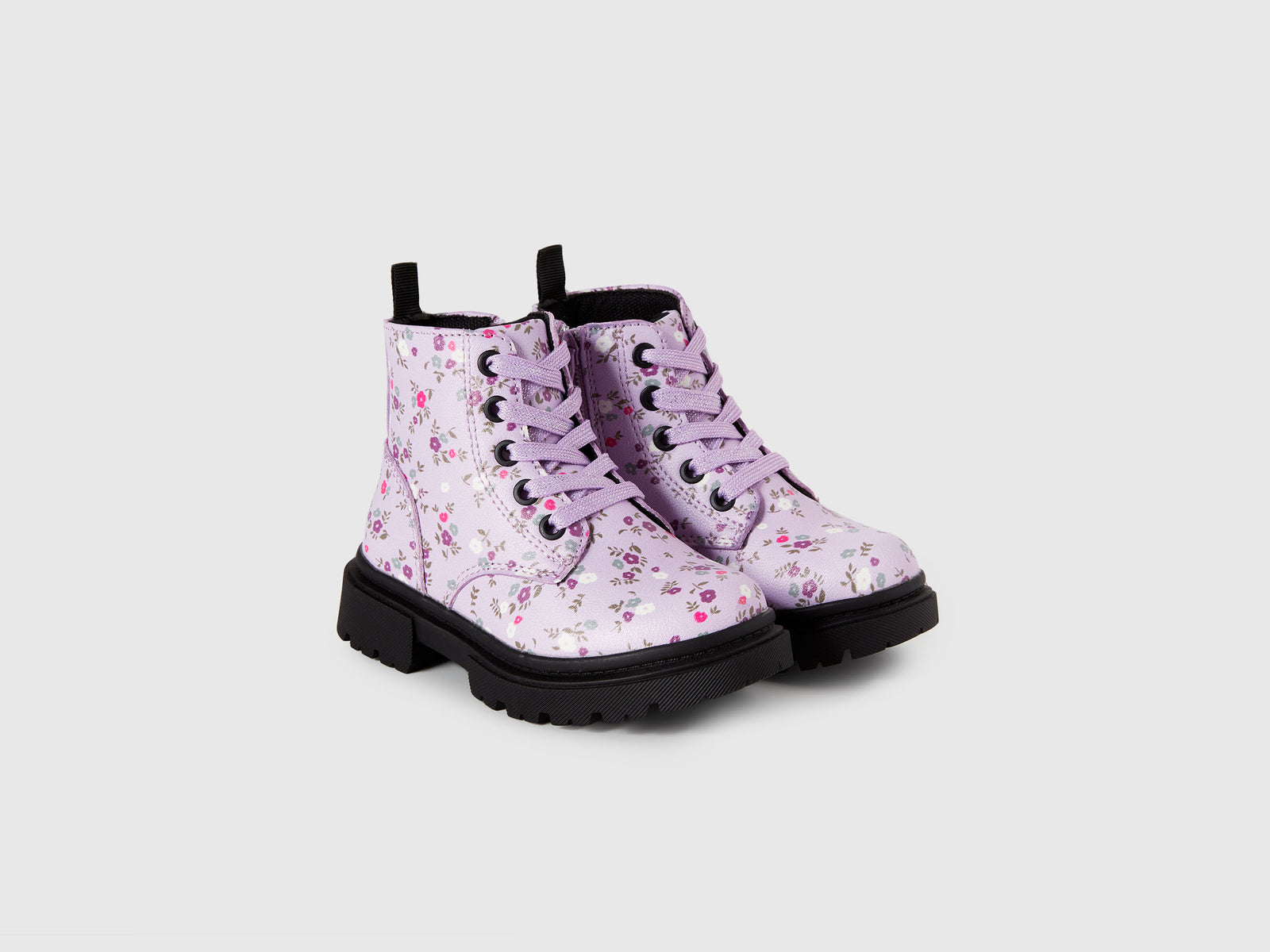 Anfibi con stampa floreale da bimbo lavanda 3 | Benetton Outlet