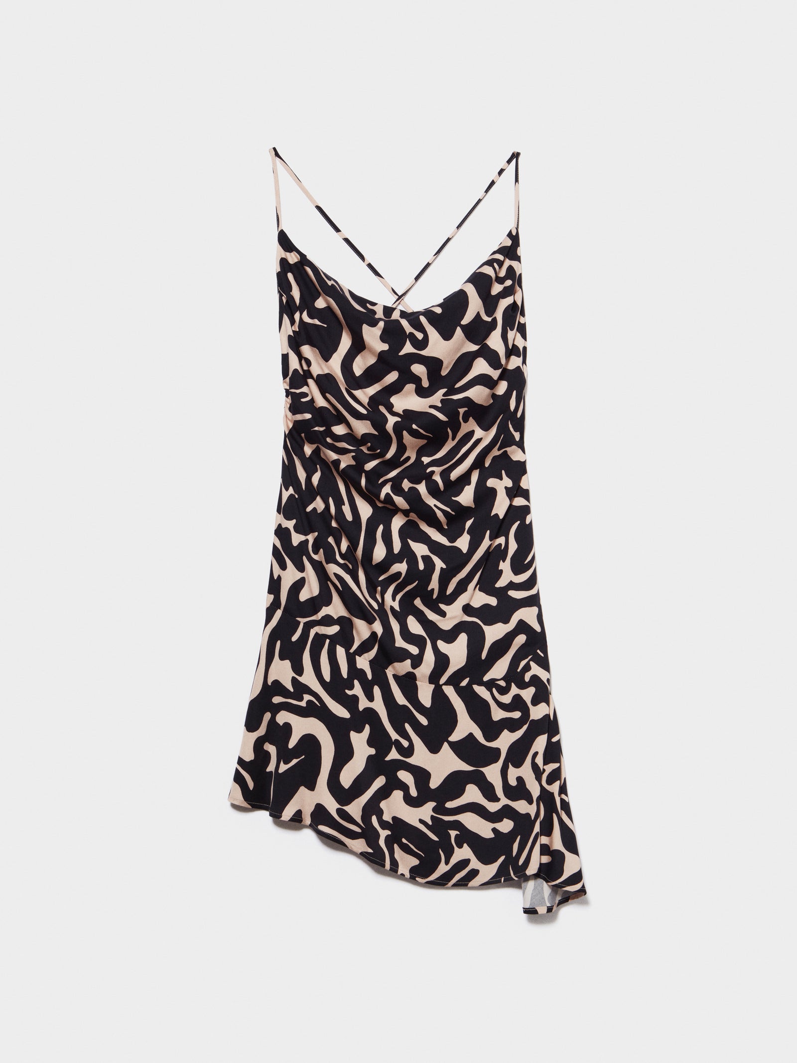 Vestito stampato con arriccio da donna multi-color | Sisley Outlet