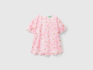 Blusa fantasia in cotone leggero