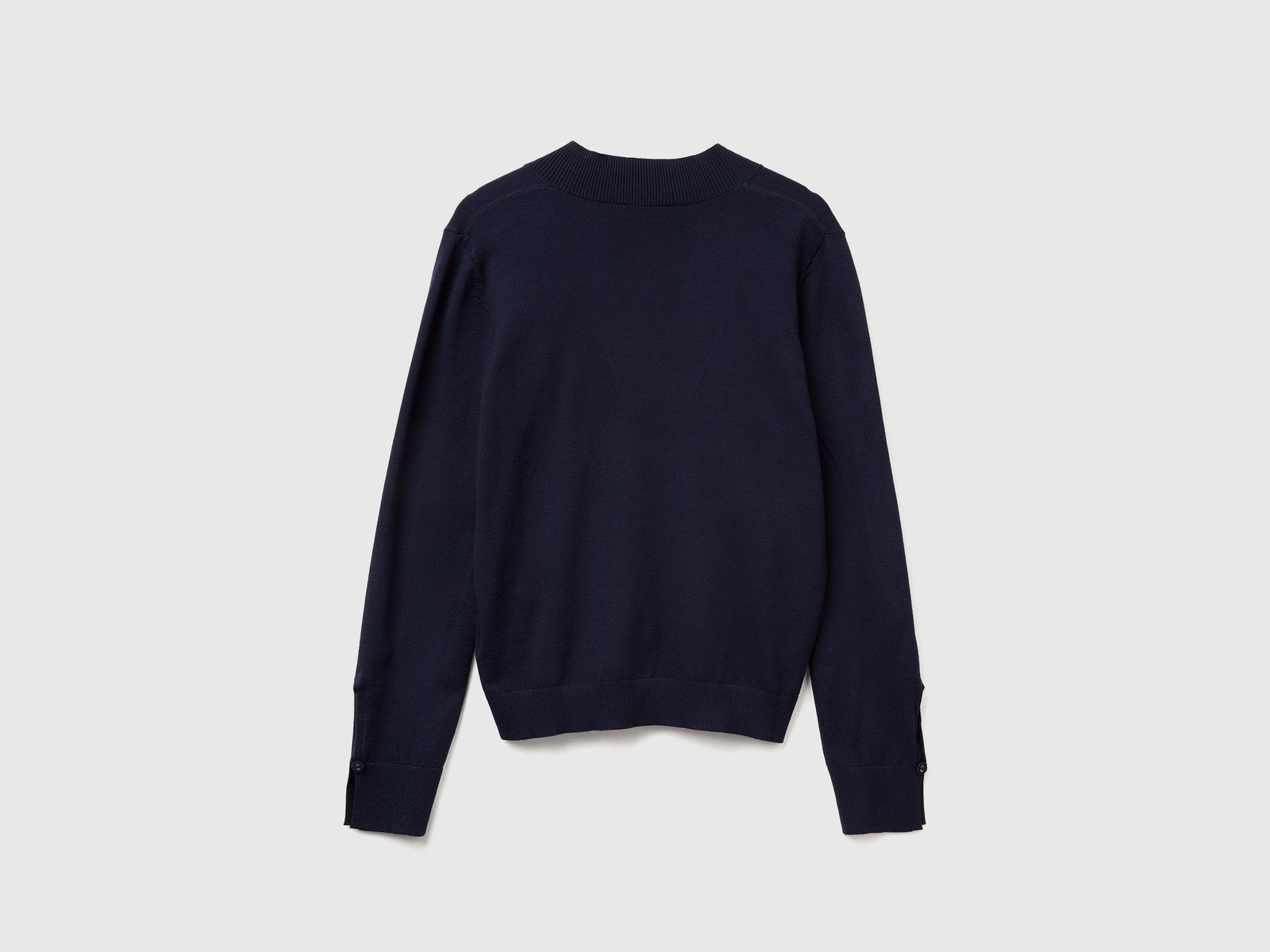 Maglia con scollo a V da donna blu scuro 2 | Benetton Outlet
