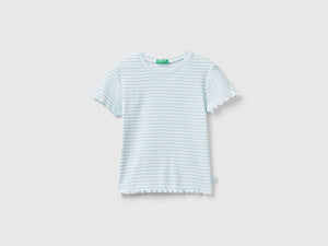 Maglietta a righe in cotone stretch