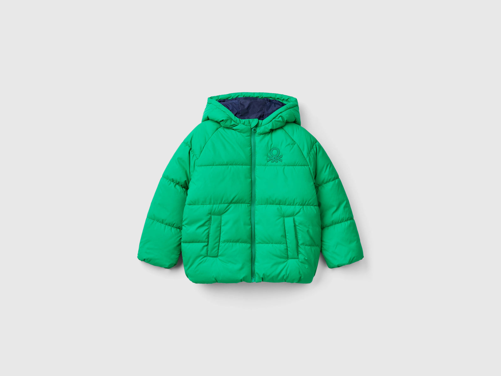 Giubbino imbottito "Rain Defender" da bimbo verde | Benetton Outlet