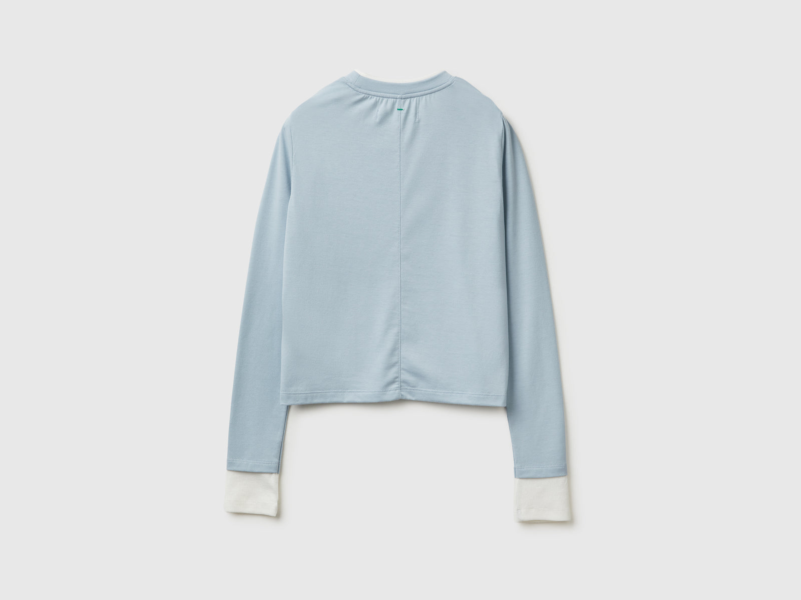 T-shirt slim fit da donna celeste 2 | Benetton Outlet