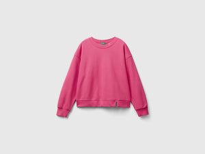 Felpa chiusa in misto cotone