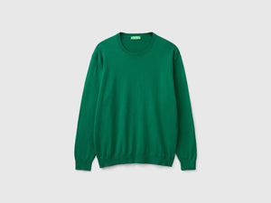 Maglia girocollo in misto cotone leggero