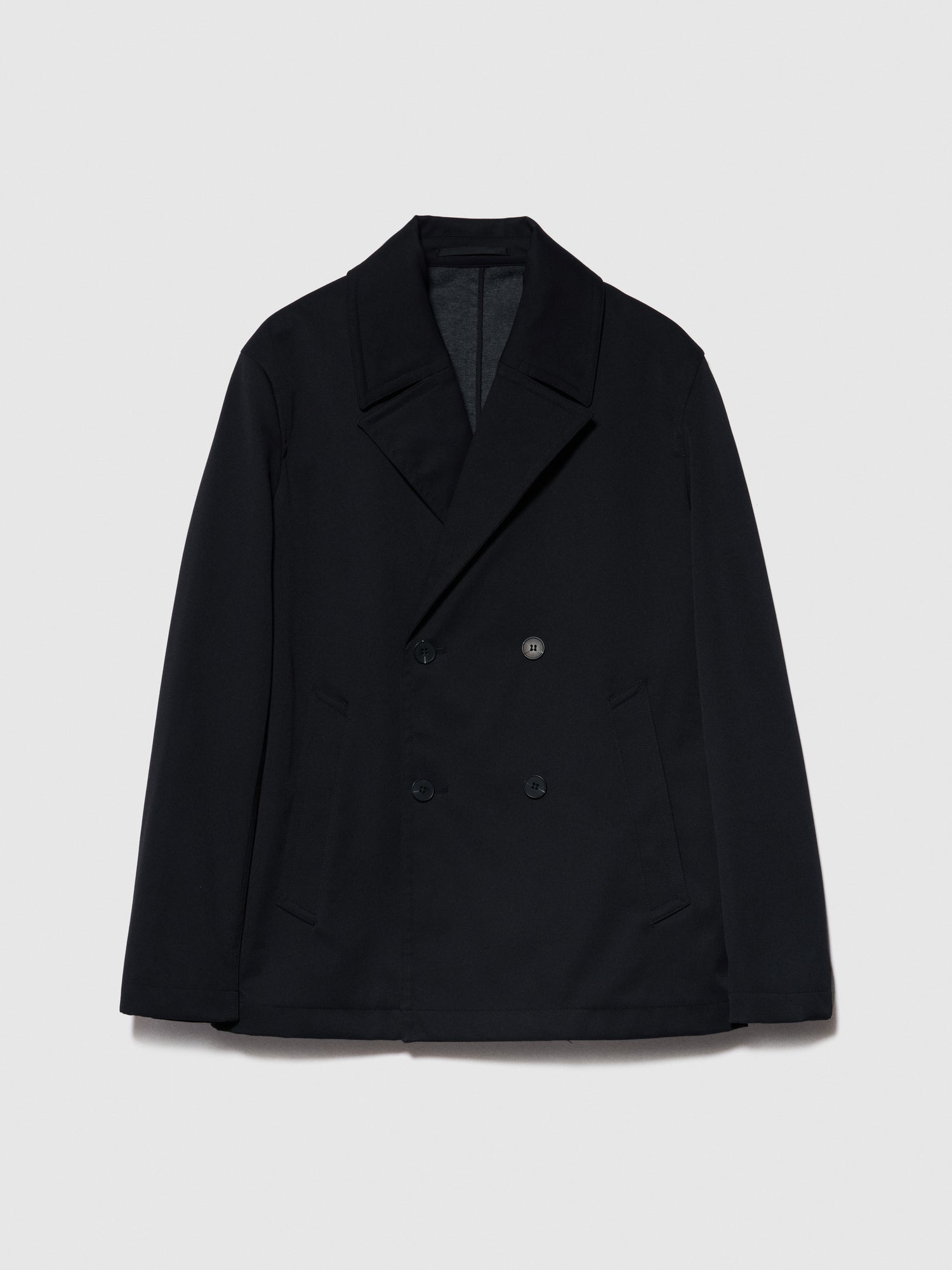 Giacca peacoat doppiopetto da uomo nero | Sisley Outlet