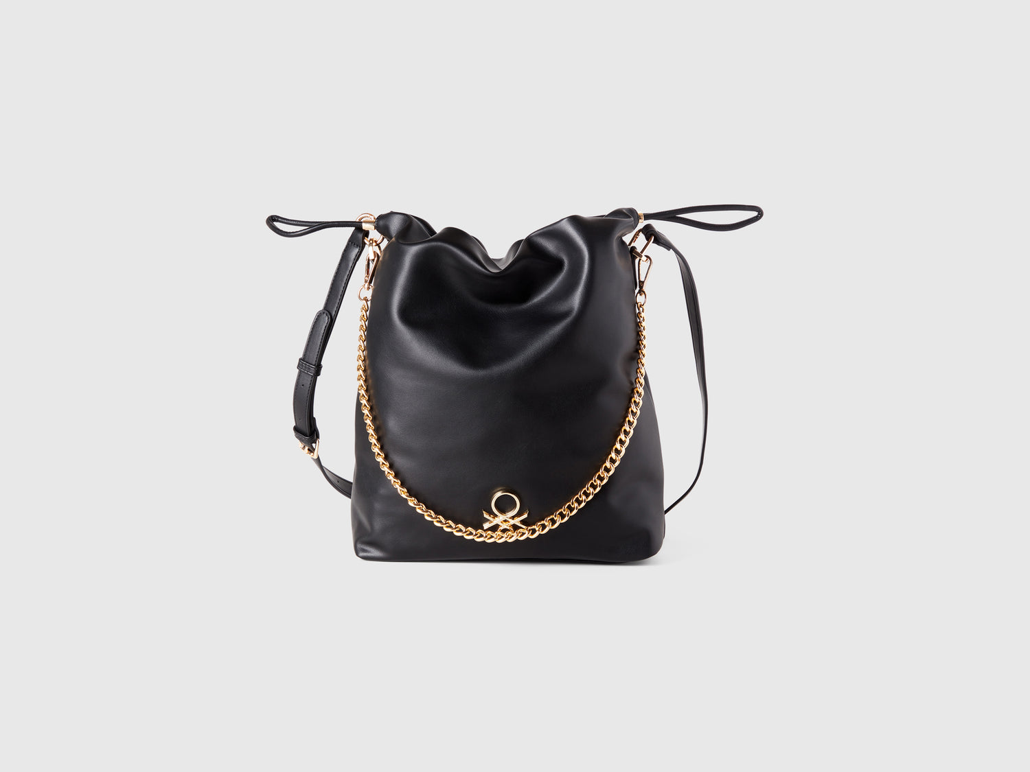 Borsa a secchiello grande da donna nero | Benetton Outlet