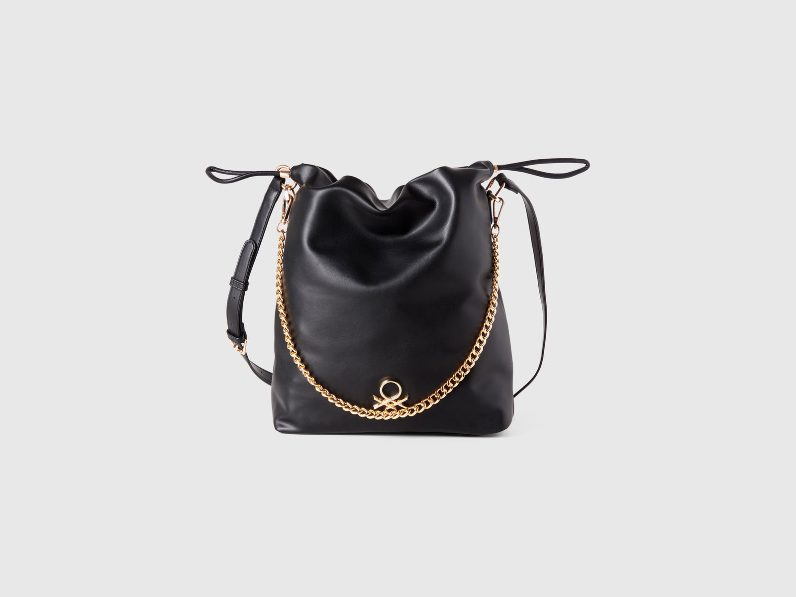 Borsa a secchiello grande da donna nero | Benetton Outlet