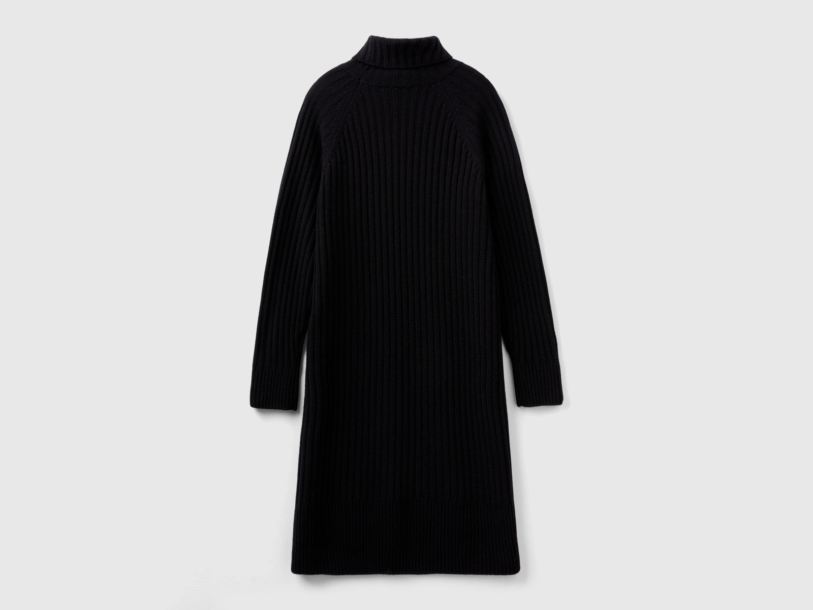 Vestito corto con collo a lupetto da donna nero 2 | Benetton Outlet
