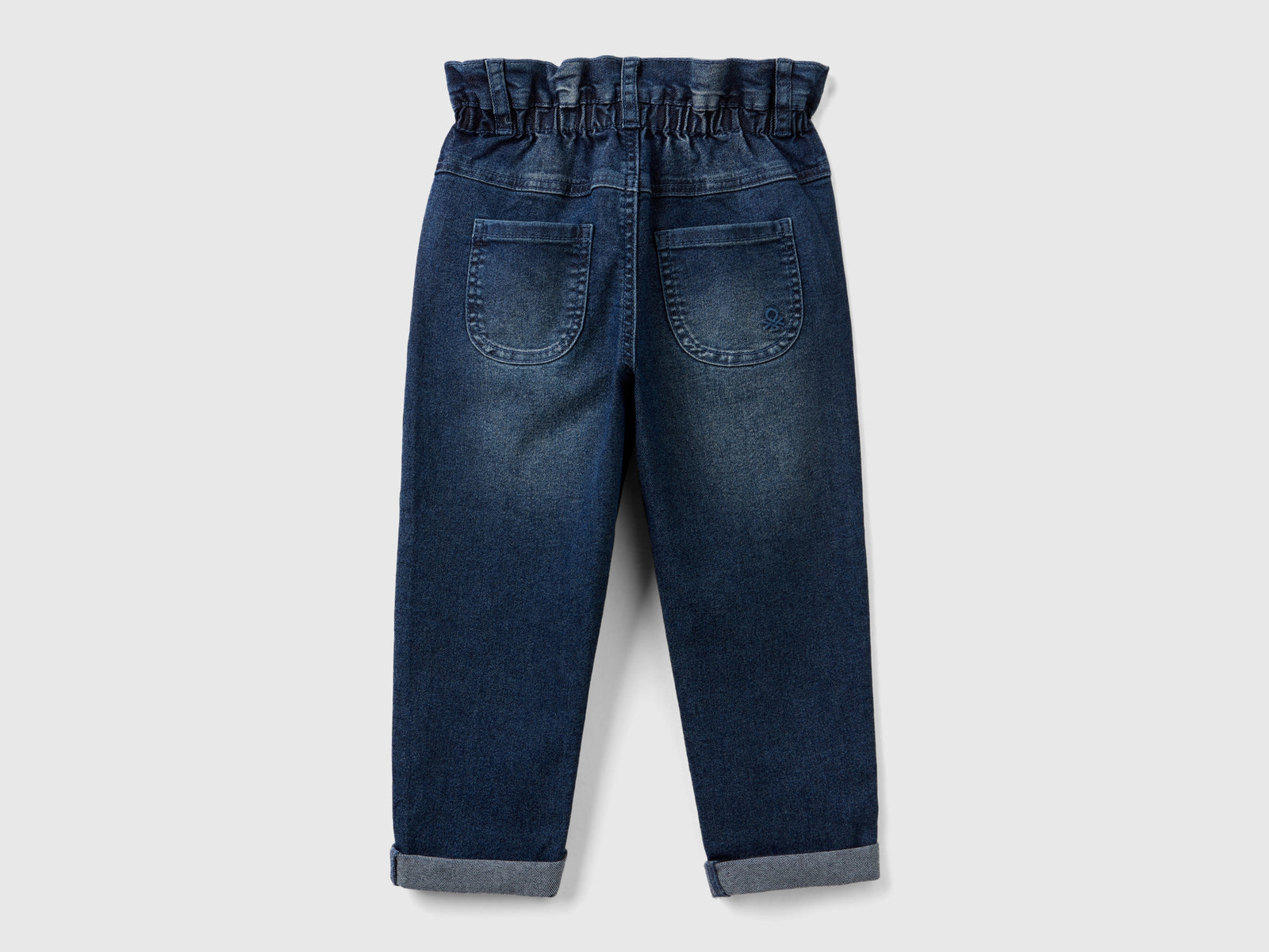Jeans paperbag da bimba blu scuro 2 | Benetton Outlet