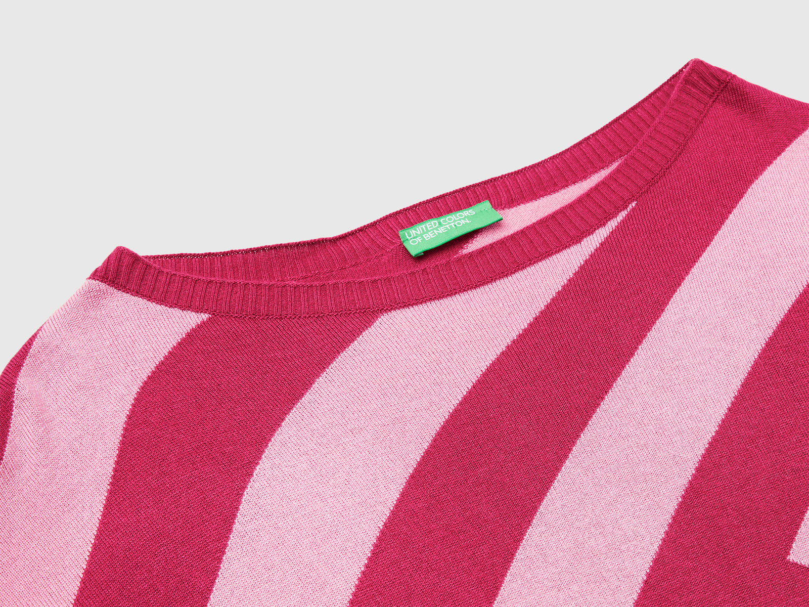 Maglia a righe regimental da donna fragola 3 | Benetton Outlet