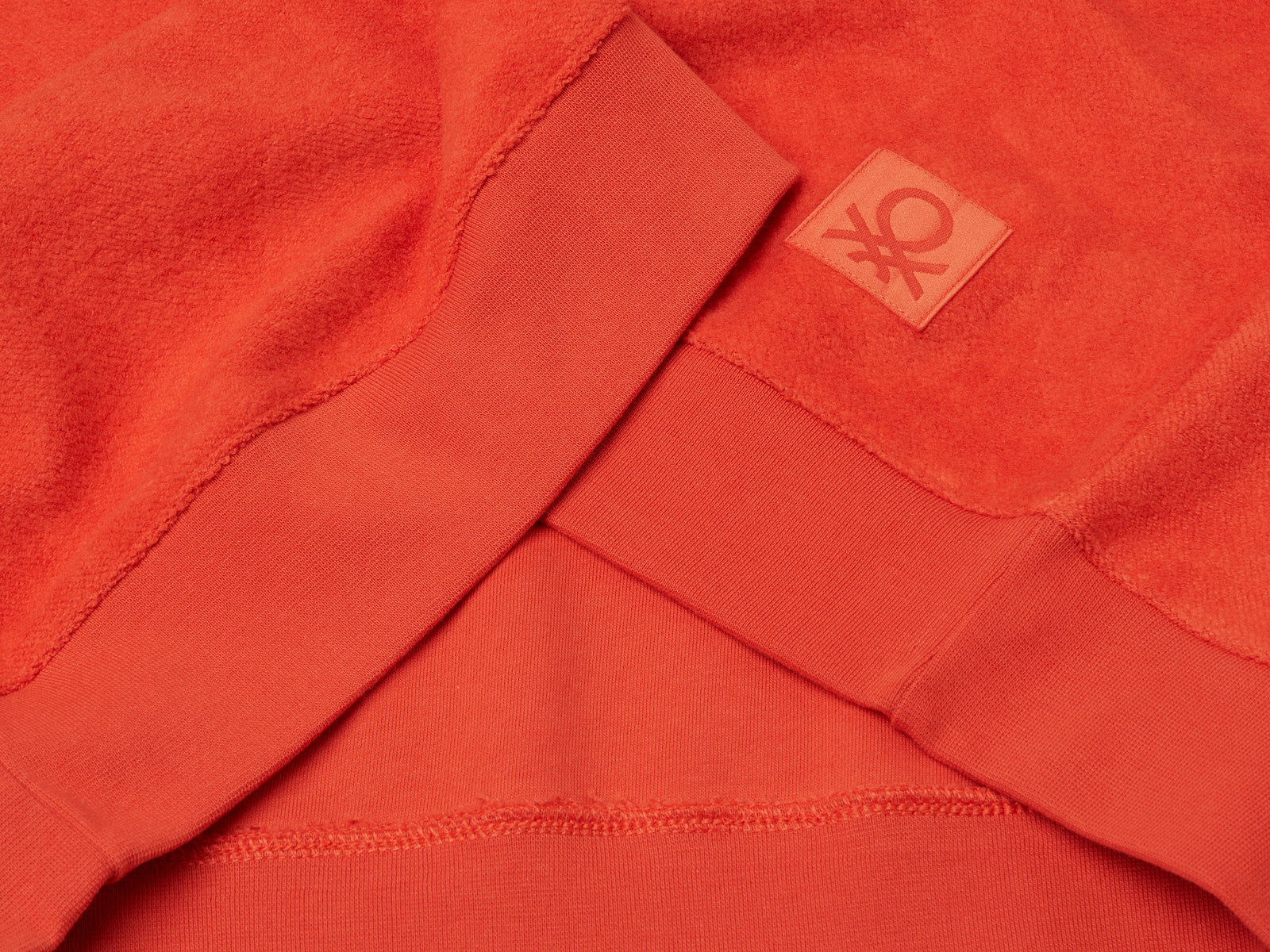 Felpa in puro cotone da uomo arancione 3 | Benetton Outlet