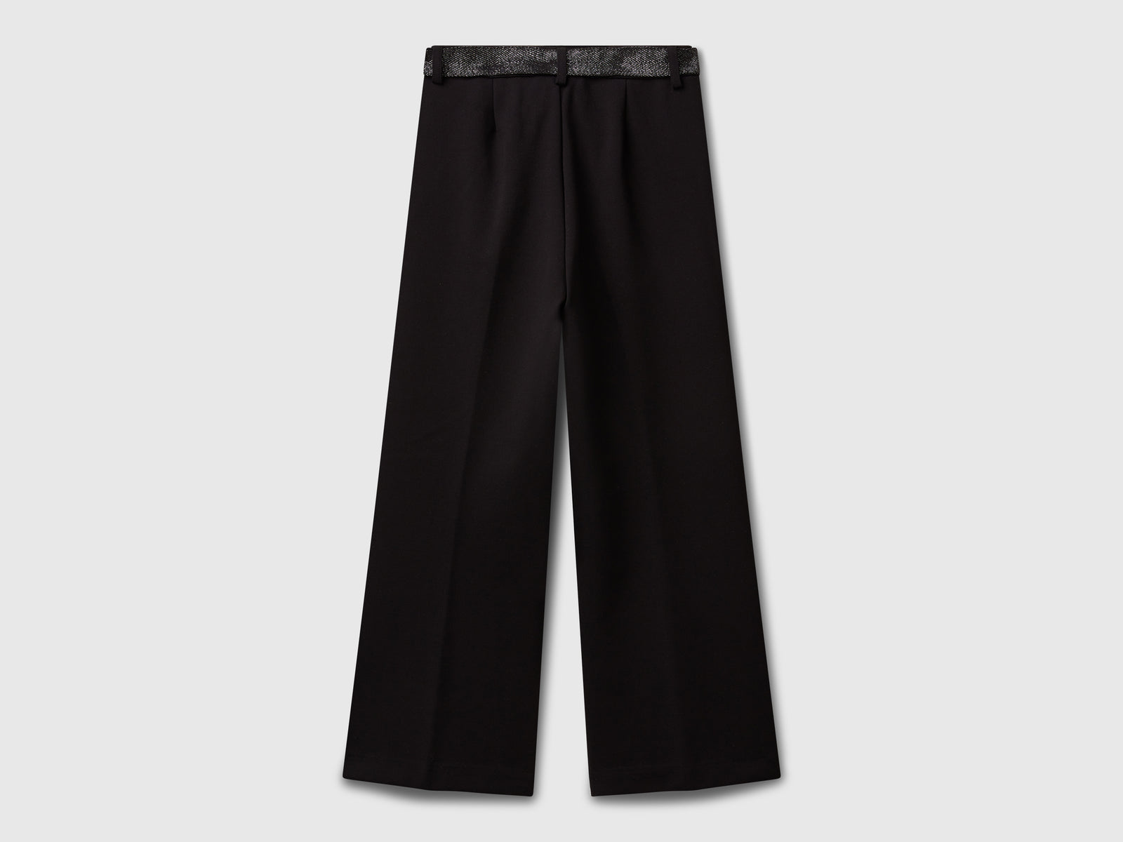 Pantaloni eleganti con fusciacca da bambina nero 2 | Benetton Outlet