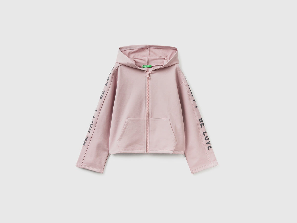 Calda felpa boxy fit con stampa