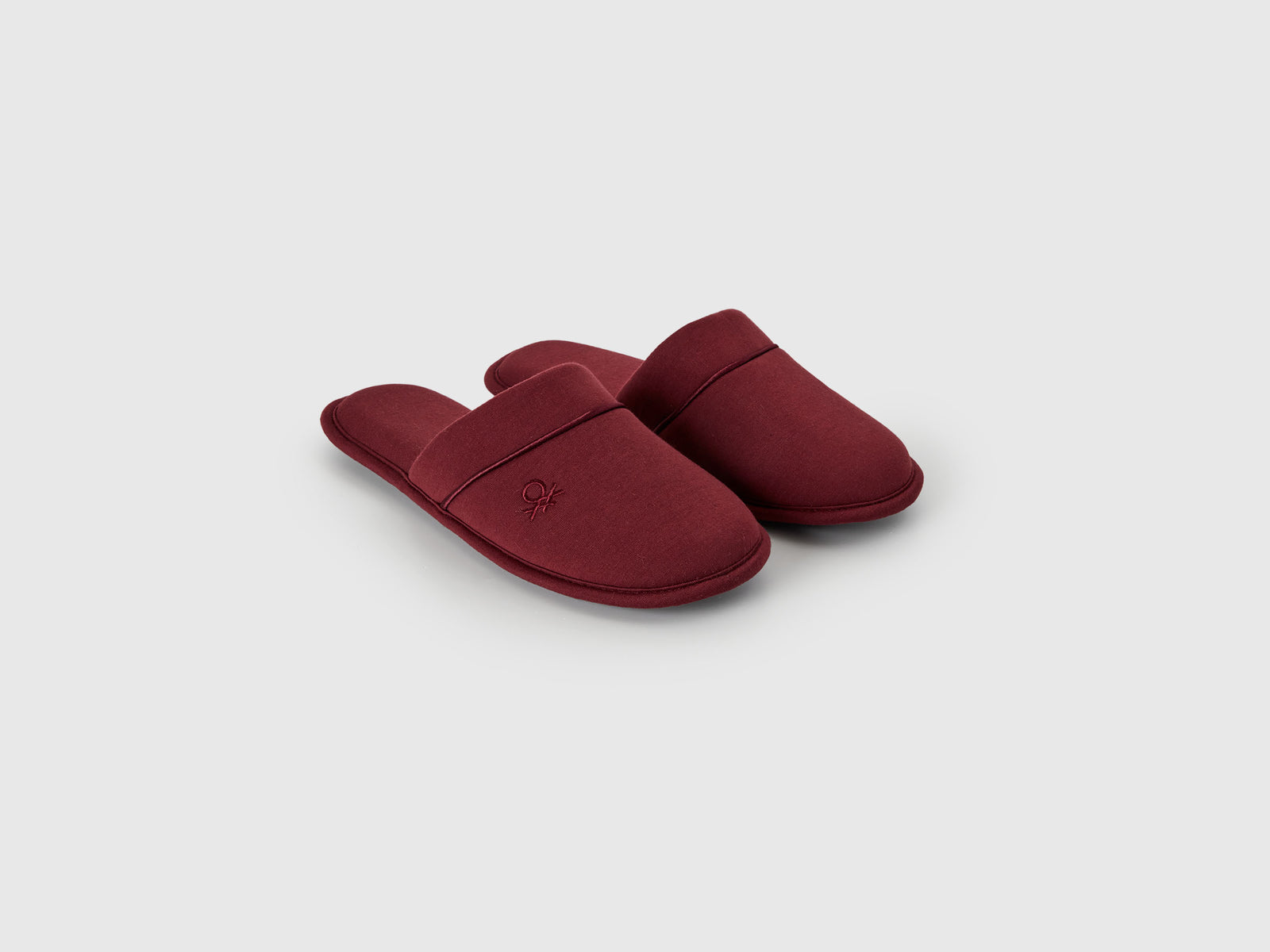 Pantofole con logo da uomo bordeaux 3 | Benetton Outlet