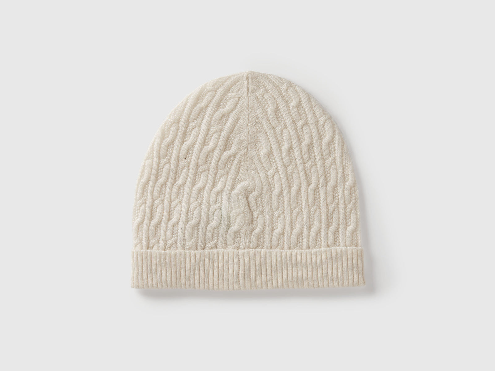 Cappello a trecce da neonato bianco panna 2 | Benetton Outlet