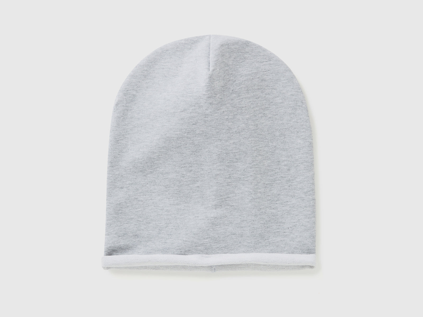 Cuffietta in cotone stretch da bambino grigio chiaro | Benetton Outlet