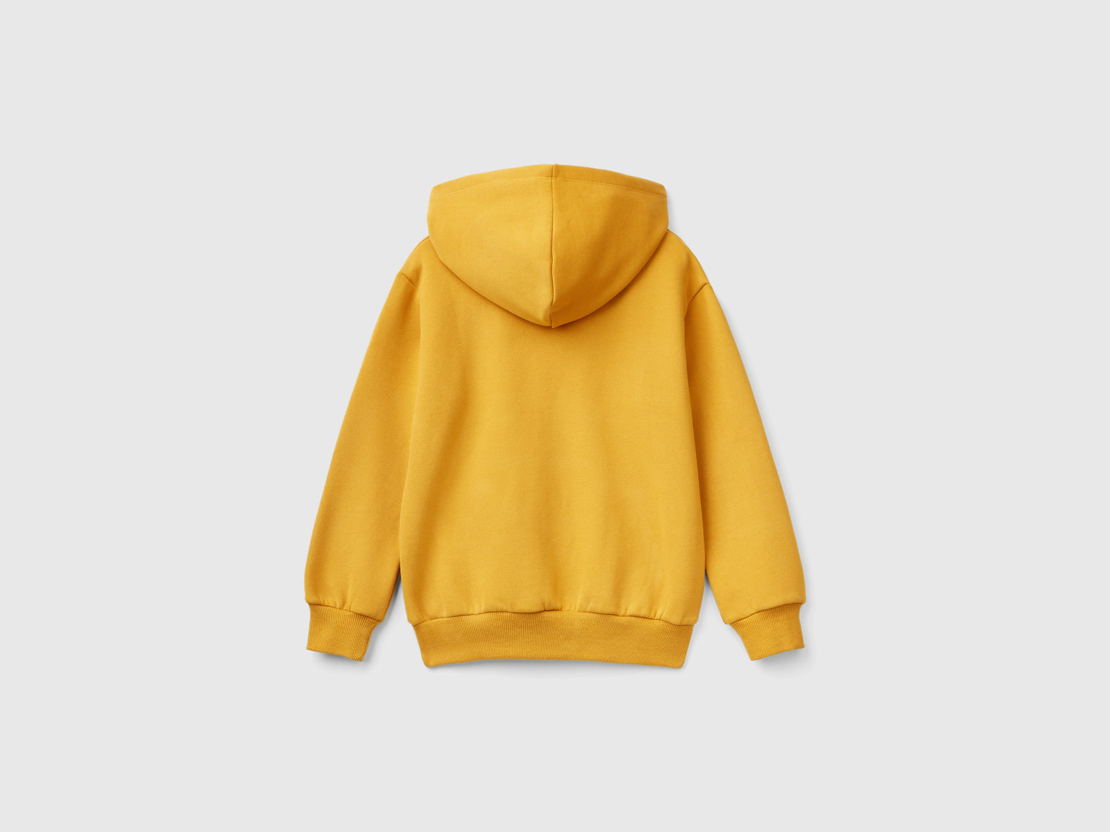 Calda felpa con cappuccio da bambino senape 2 | Benetton Outlet