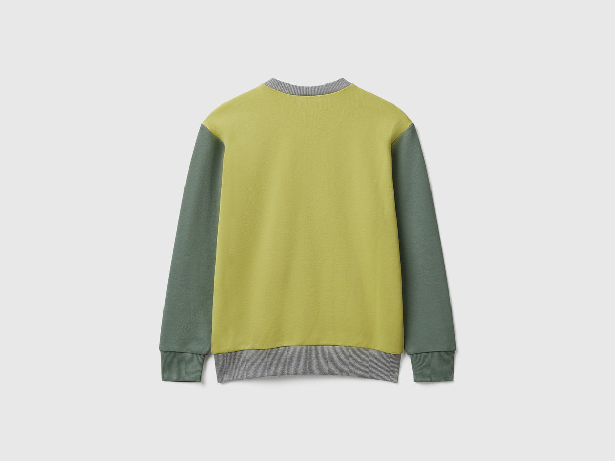 Felpa con logo in cotone