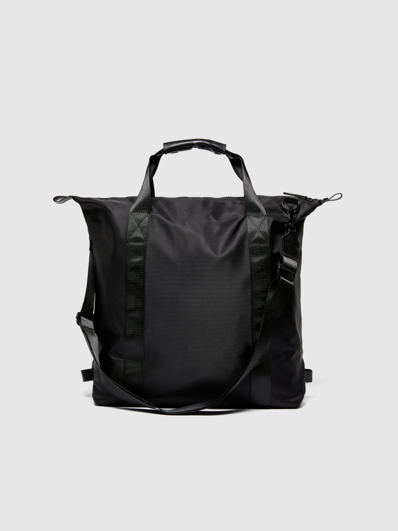Borsa tote con tracolla da uomo nero 2 | Sisley Outlet
