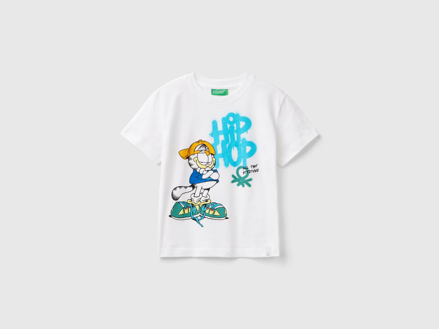 T-shirt Garfield ©2024 by Paws, Inc. da bimbo bianco | Benetton Outlet