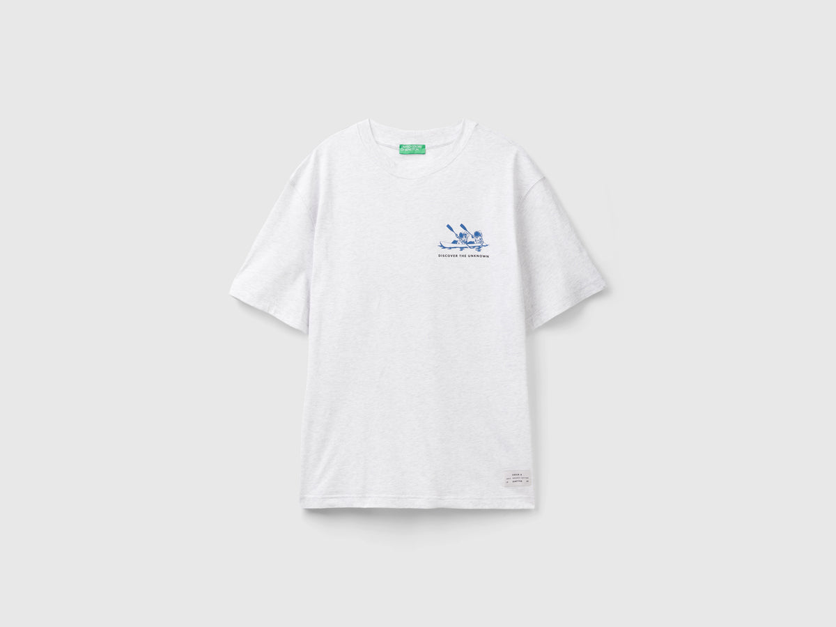 T-shirt over fit con stampa